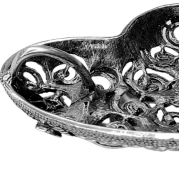 Heart Pendant Necklace, Crystal Studded Heart Pendant Fashion Necklace - Picture 8 of 15